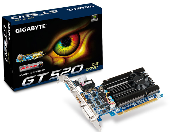 Gigabyte připravuje dvě levné GeForce GT 520