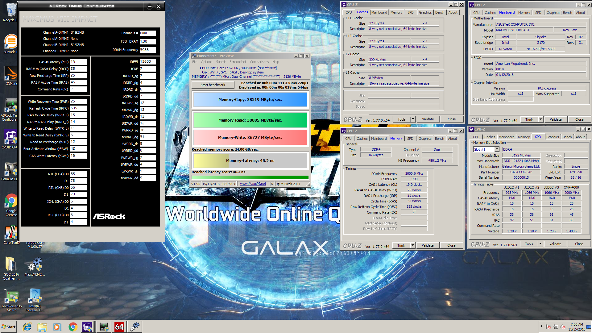 Galax HOF OC LAB Special Edition DDR4-4000 16GB