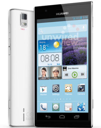 Huawei chystá 4" smartphone Ascend P2 Mini s HD displejem 