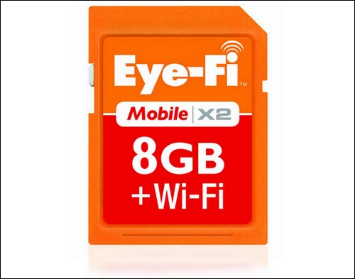 Eye-Fi Mobile X2: 8GB paměťová karta s WiFi konektivitou a přímým odesíláním