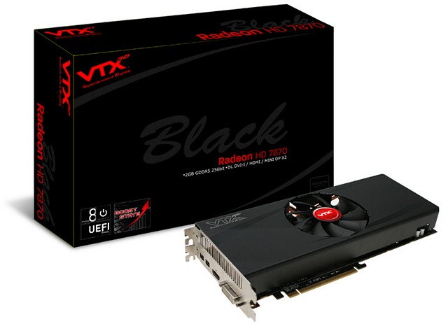 VTX3D představuje grafickou kartu Radeon HD7870 Black Edition