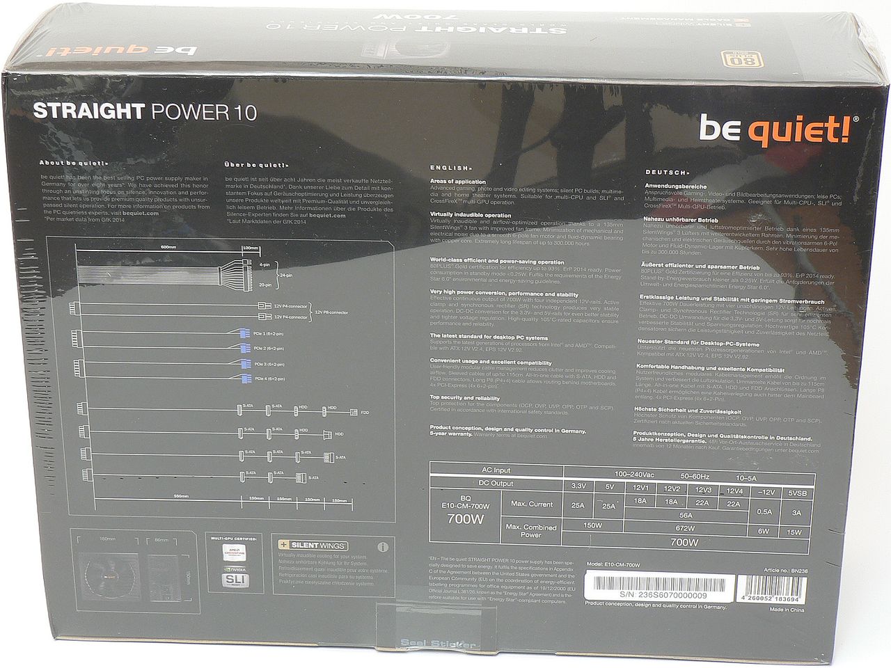 Recenze Be quiet! Straight Power 10 700 W CM 