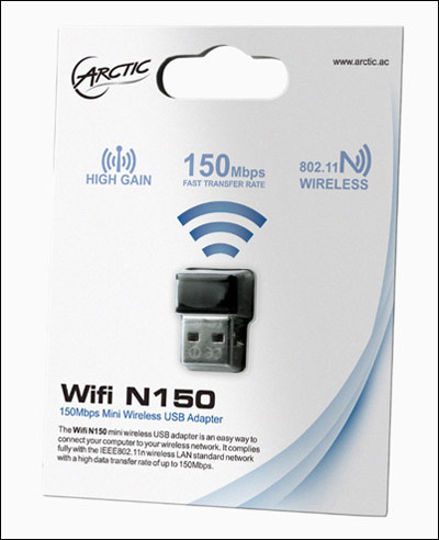Arctic vydává miniaturní Wi-Fi USB adaptér N150