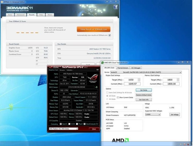 AMD Radeon HD 7970 přetaktován na 1700 MHz