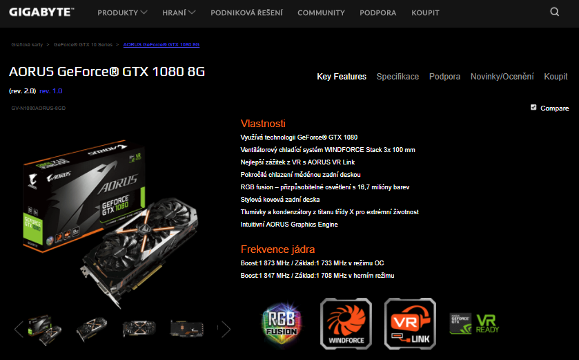 Test Aorus GTX 1080 11Gbps aneb zahrajte si loterii o paměti