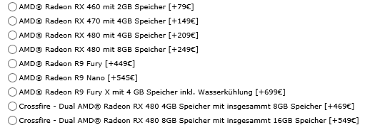 Němci prozradili ceny Radeonů RX 460, 470 a 480