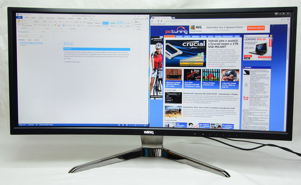 Zakřivený BenQ XR3501 – hráčův splněný sen