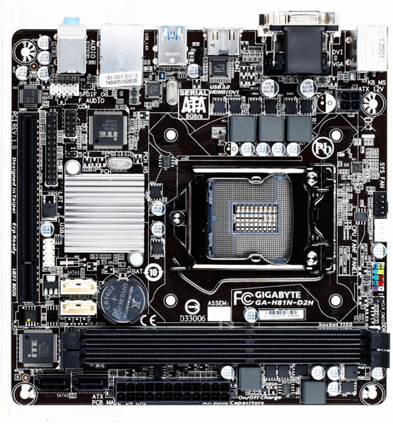 Gigabyte přichází s mini-ITX základní deskou H81N-D2H vybavenou paticí LGA1150