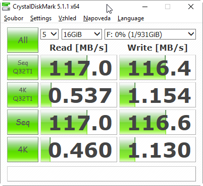 Velký srovnávací test 1TB externích disků pro USB 3.0