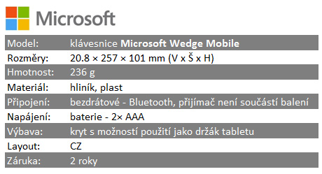 Microsoft Wedge – jak z tabletu udělat notebook