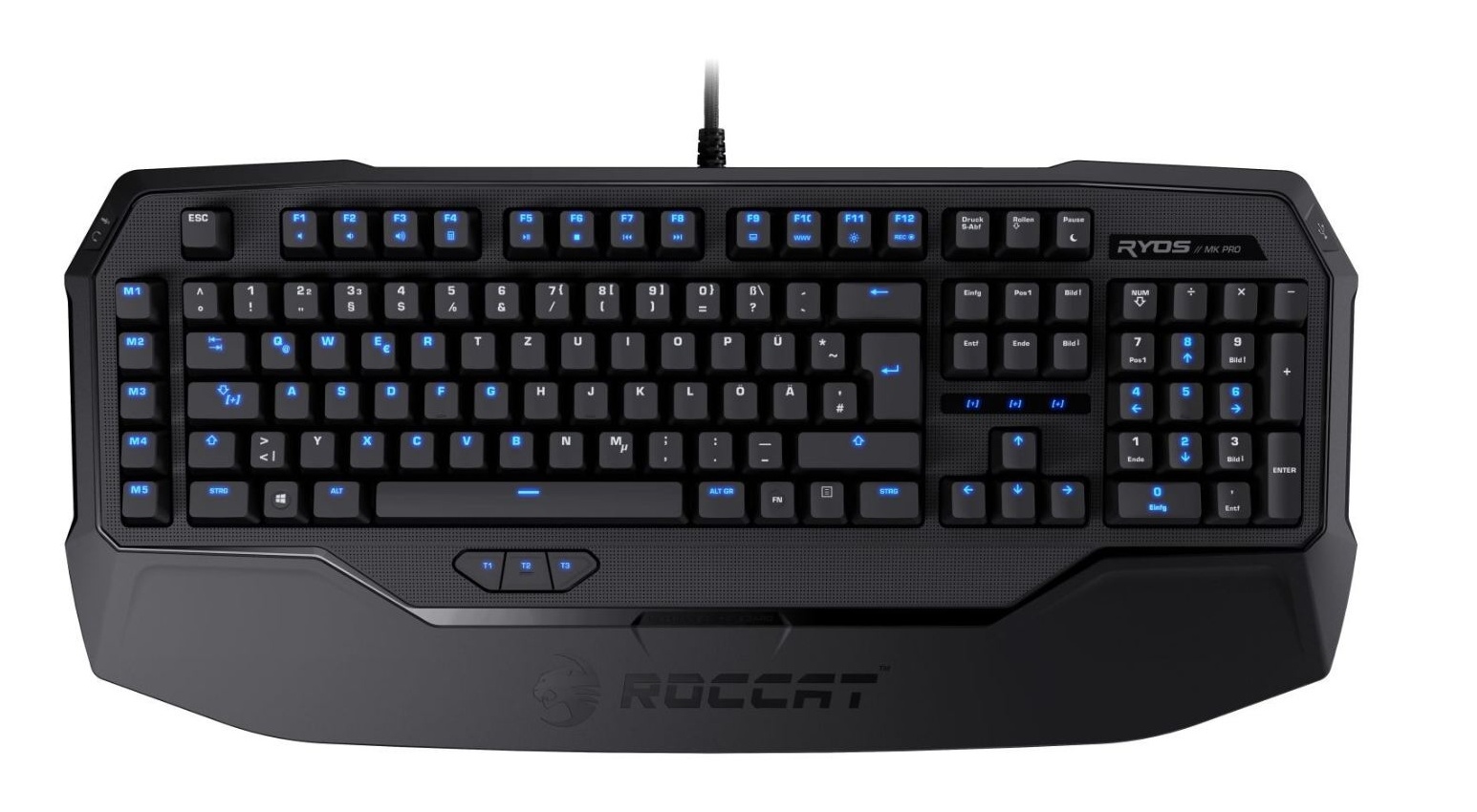 Roccat zapojíte pomocí jednoho USB, rozložení kláves je české.