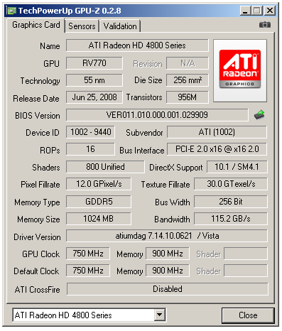 Radeon HD4870 1GB vs. GeForce GTX 260 (216 SP)