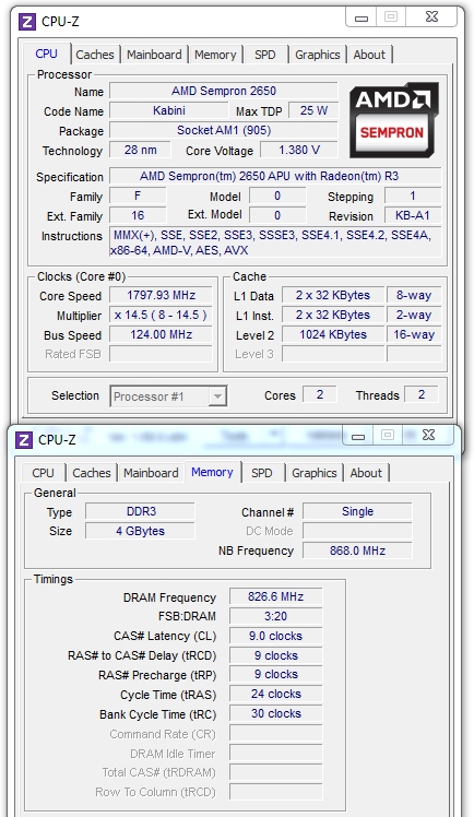 Intel Baytrail a Asus J1800I-A proti AMD Sempron 2650 (AM1)