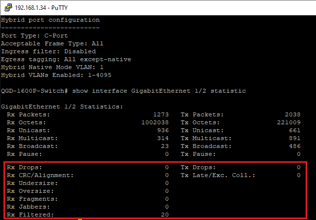 SSH na QNAP QGD-1600P