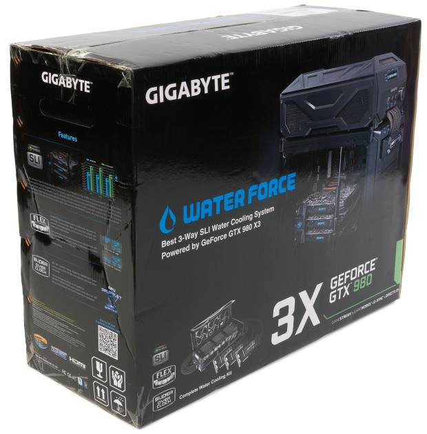 Gigabyte GTX 980 WaterForce: Systém tří grafik za 70 000!