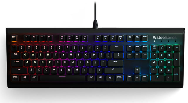 SteelSeries přichází s mechanickou klávesnicí Apex M750 s RGB nasvícením a hliníkovým rámem