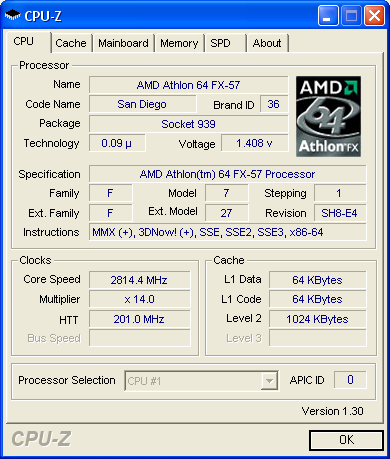 AMD Athlon 64 FX-57 - krátké preview nejvýkonnějšího procesoru