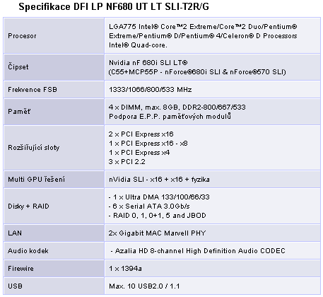 Základovky pro Intel - 3/3 (DFI LP UT NF680 LT a Gigabyte P35-DQ6), testy a hodnocení