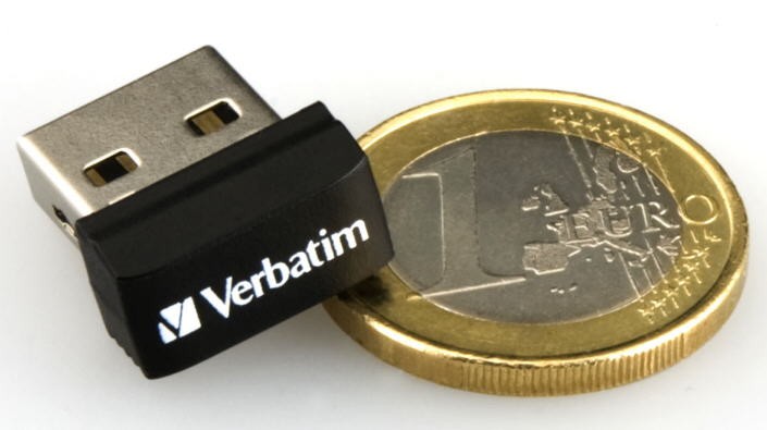 Verbatim představil flash-disk pro netbooky o velikosti 1 eurové mince