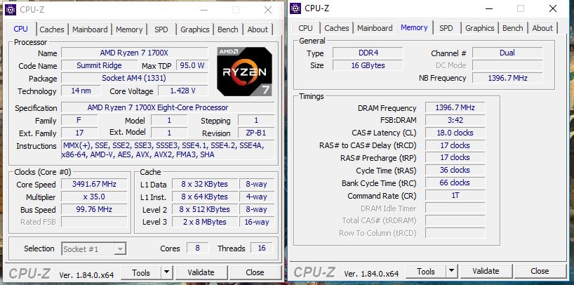 Test Intel Core i7-6700K, i7-8700K a AMD Ryzen 7 1700X