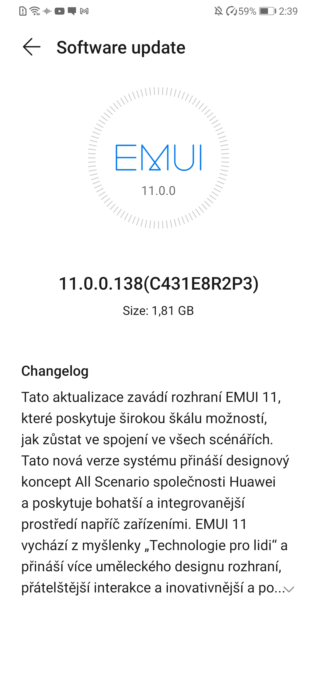 Huawei P30 a P30 Pro v Česku získávají nadstavbu EMUI 11