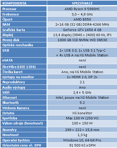 ASUS ROG Flow X13: Mini PC s Ryzen 9 5980HS s RTX 3080