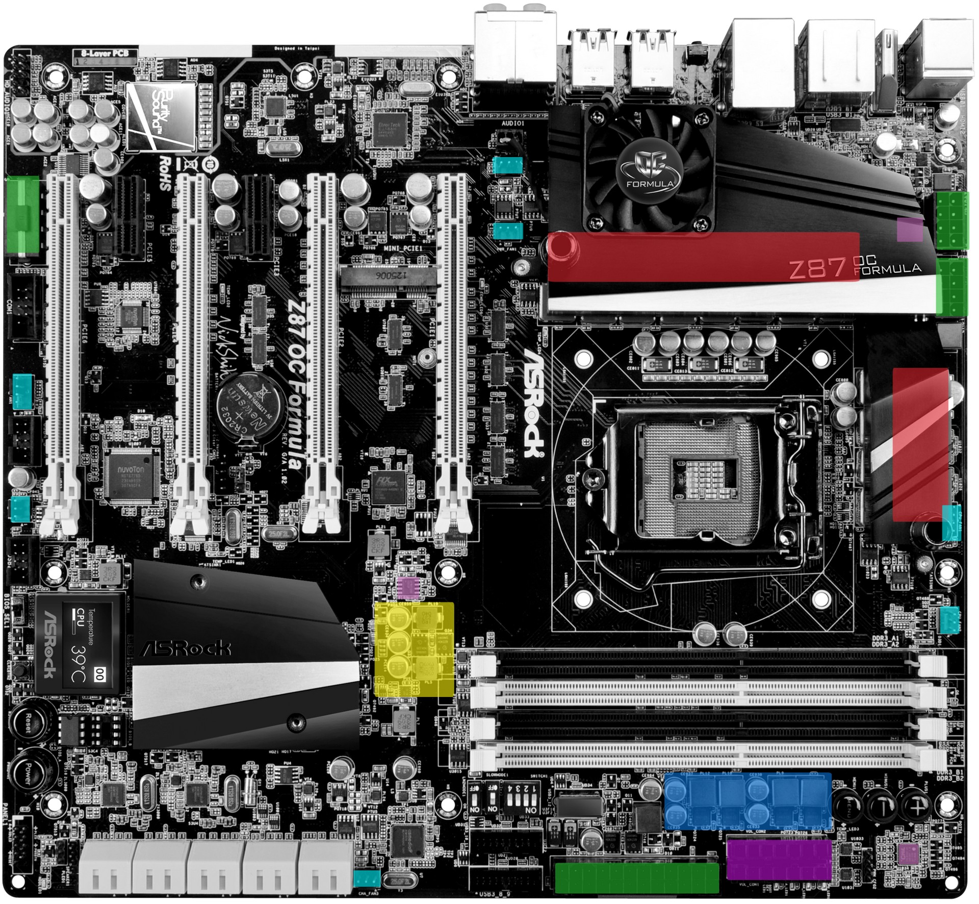 ASRock Z87 Formula OC – první deska s OLED displejem