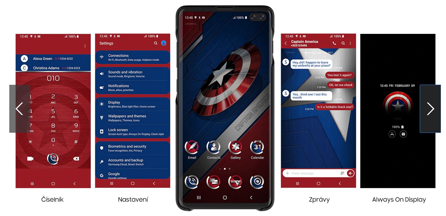 Hrdinové z komiksů Marvel na interaktivních krytech z edice Samsung Galaxy Friends