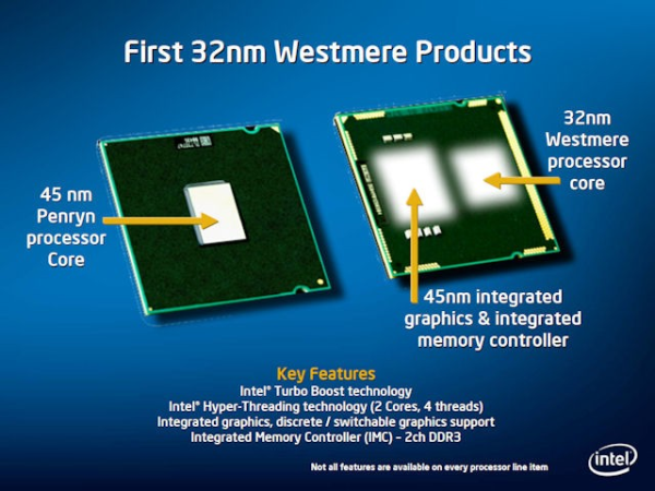 Core i5 600 a Core i3 500 - 32nm dvoujádra Westmere