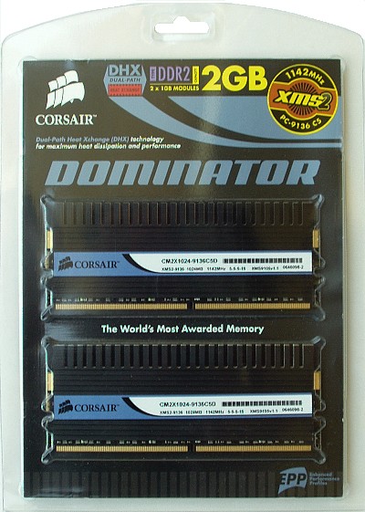 Corsair Dominator - nejrychlejší DDR2 paměť na trhu