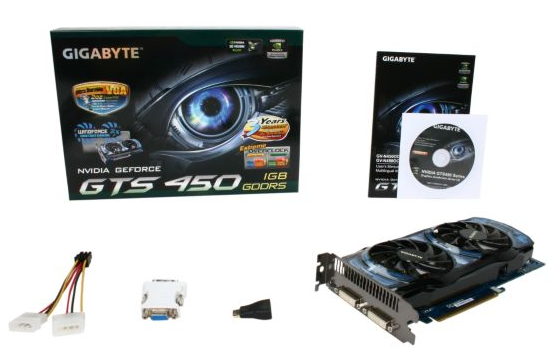 Gigabyte uvedl GTS 450 s 930 MHz na jádru GPU