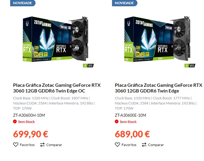 Ceny GeForce RTX 3060 astronomicky rostou