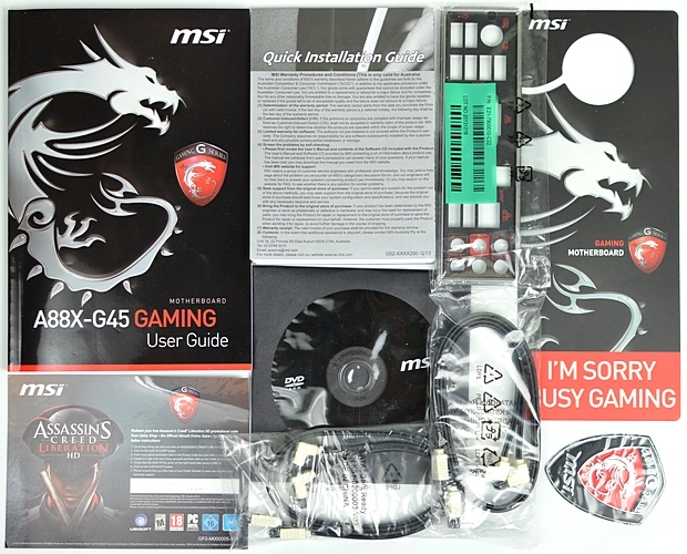 MSI A88X-G45 Gaming: luxusní design i výbava