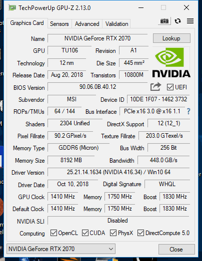 RTX 2070 Gaming Z: když chcete víc (a MSI také)