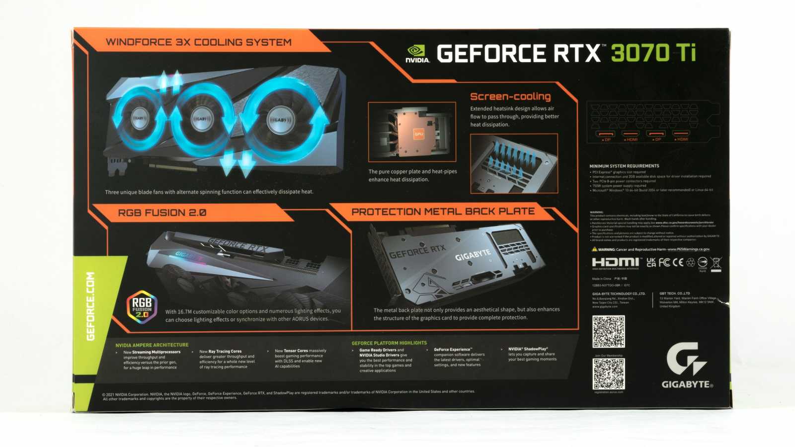 Gigabyte GeForce RTX 3070 Ti Gaming OC v testu