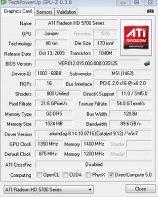 MSI R5770 HAWK  - 1350 MHz na jádru