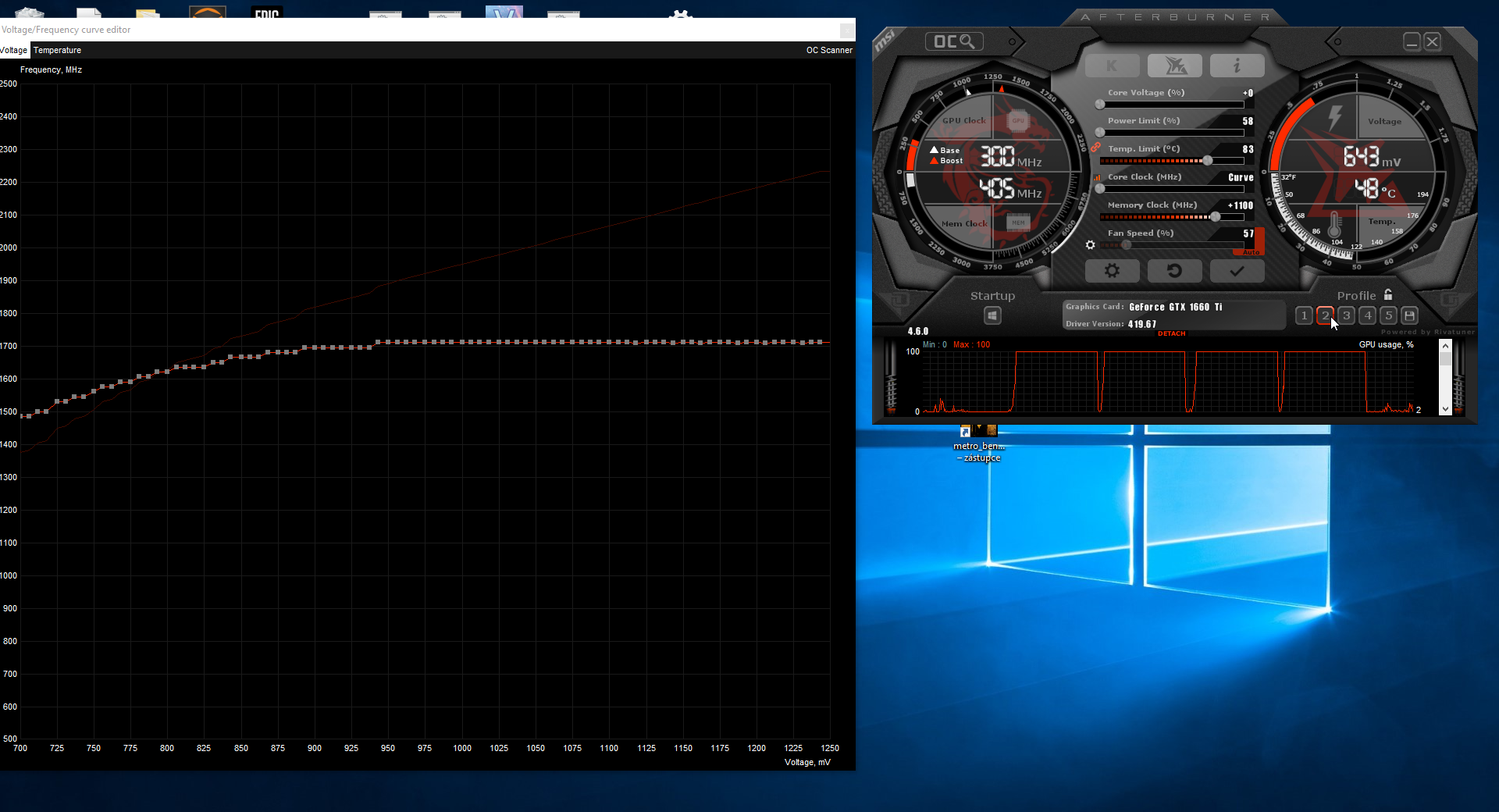 Přetaktování levné „netaktovatelné“ GTX 1660 Ti od MSI