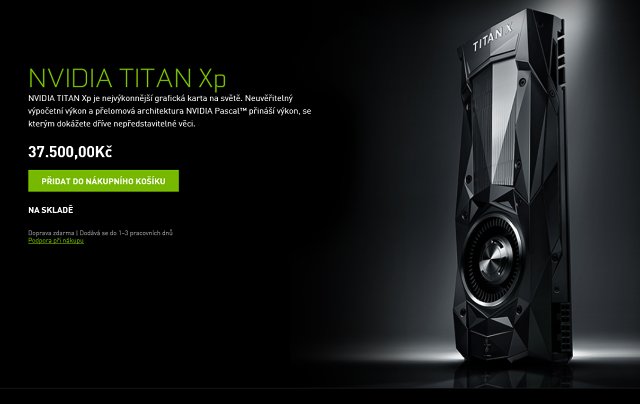 Nvidia Titan Xp ve 23 hrách a testech, včetně OC na vodě