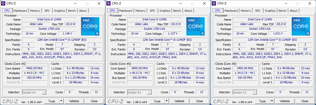 Intel Core i5-12400