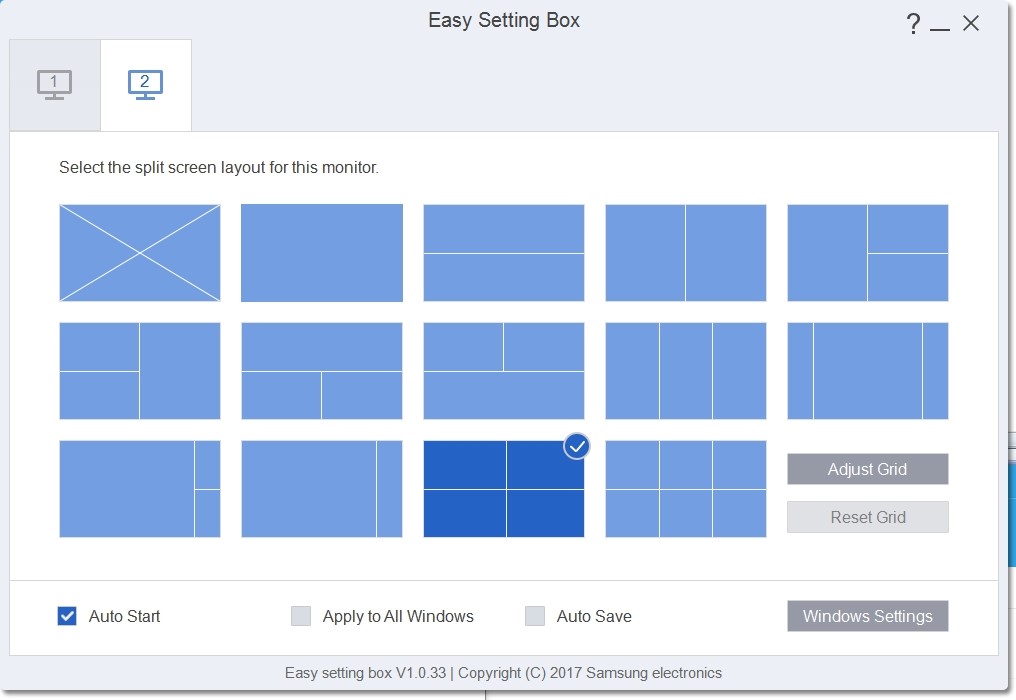 Samsung vydal speciální aplikaci pro své monitory: Easy Setting Box