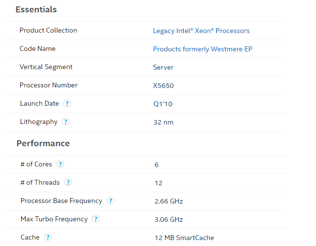 Intel Xeon X5650