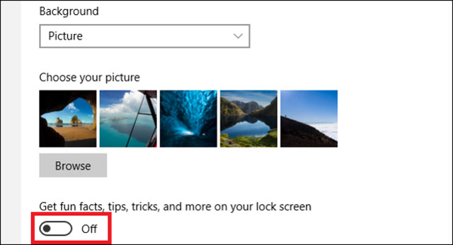 Microsoft přidal na lock screen Windows 10 reklamy