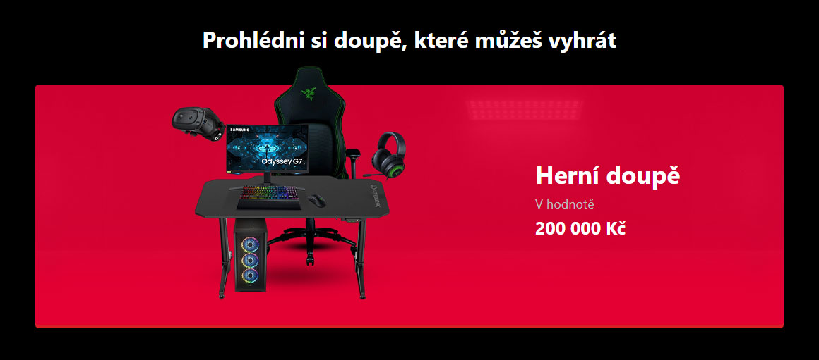 Soutěžte o speciální herní doupě za 200 tisíc v akci Be a Gamer na CZC.cz