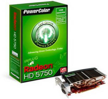 PowerColor HD 5750 v edici Go! Green