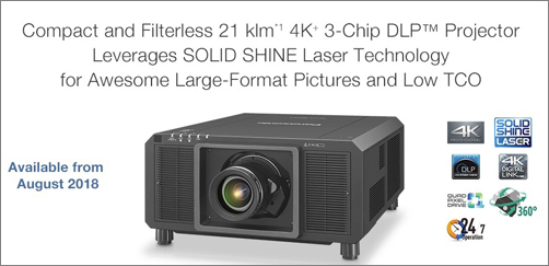 Panasonic představil laserový projektor PT-RQ22K
