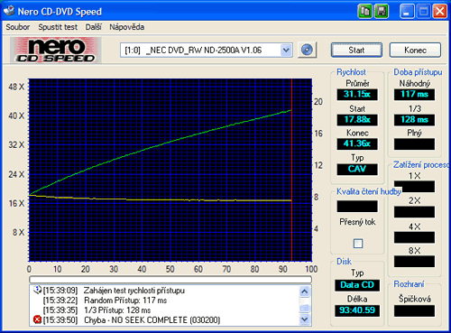 DVDąR 8x: rychlík NEC ND-2500A