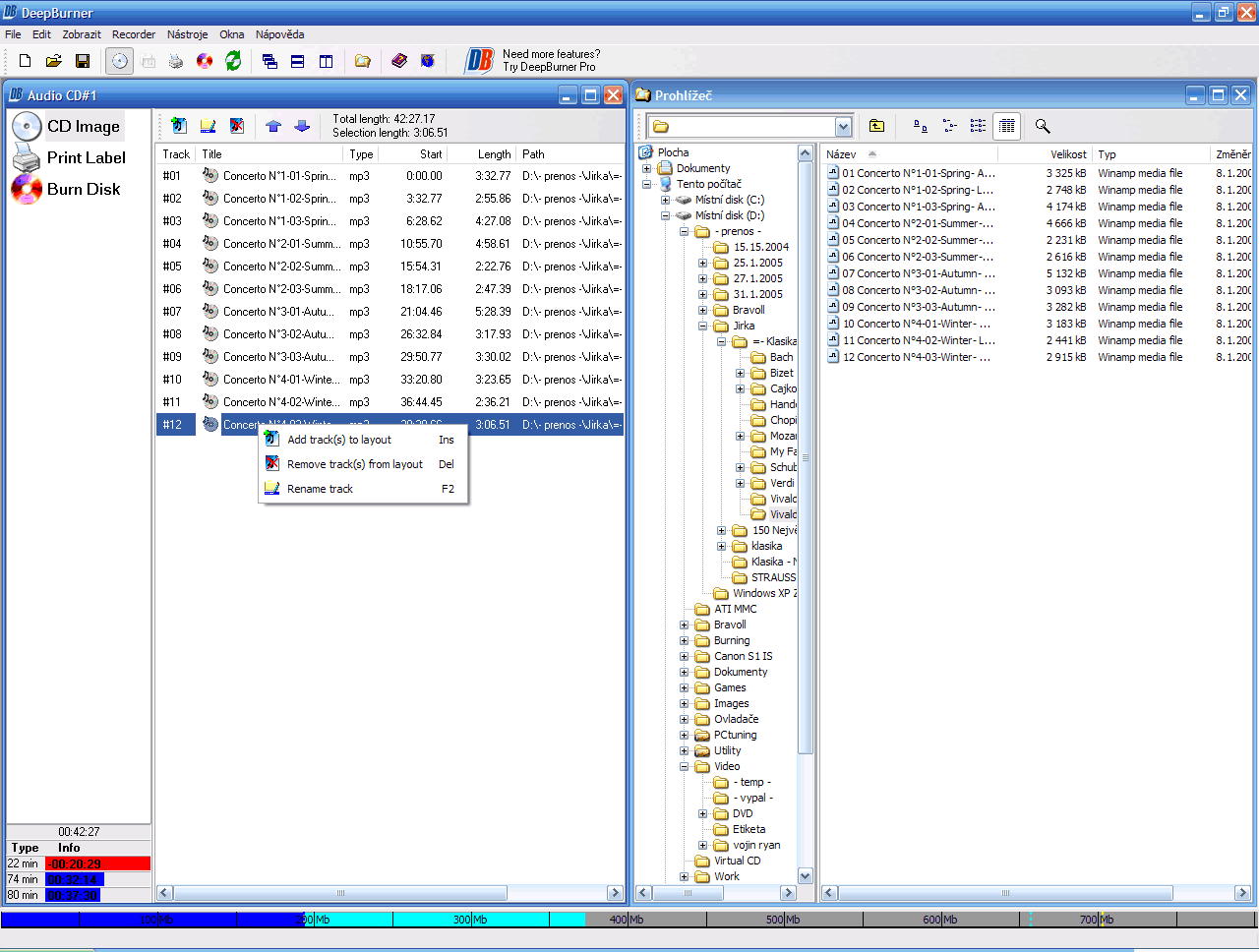 Vypalujeme - část první: volně šiřitelné programy