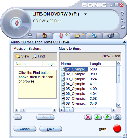 Vypalujeme - část druhá: komerční programy