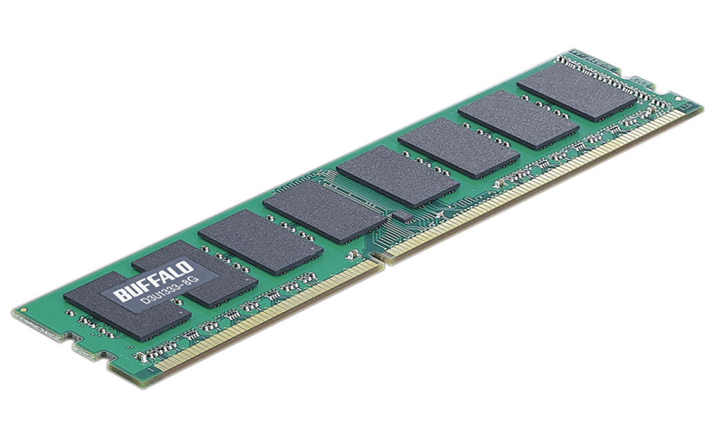 Buffalo představilo nové 8GB paměťové moduly DDR3