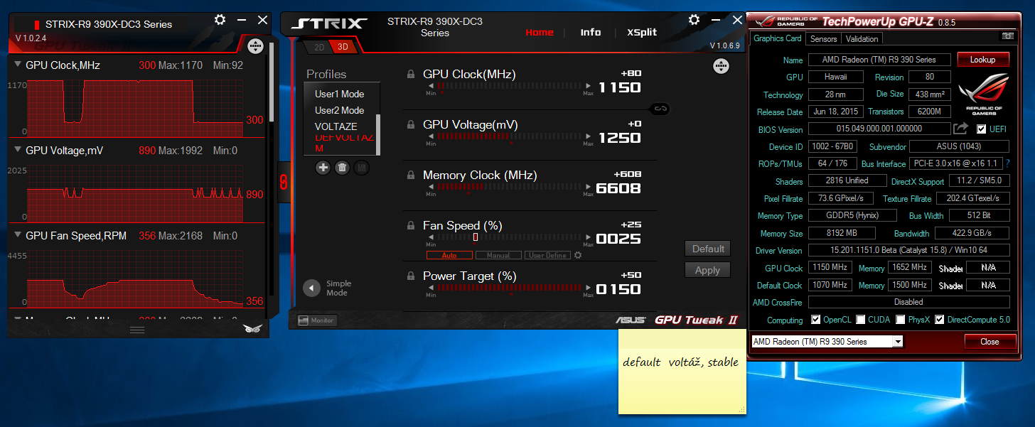 Taktujeme ASUS STRIX Radeon R9 390X DC3OC